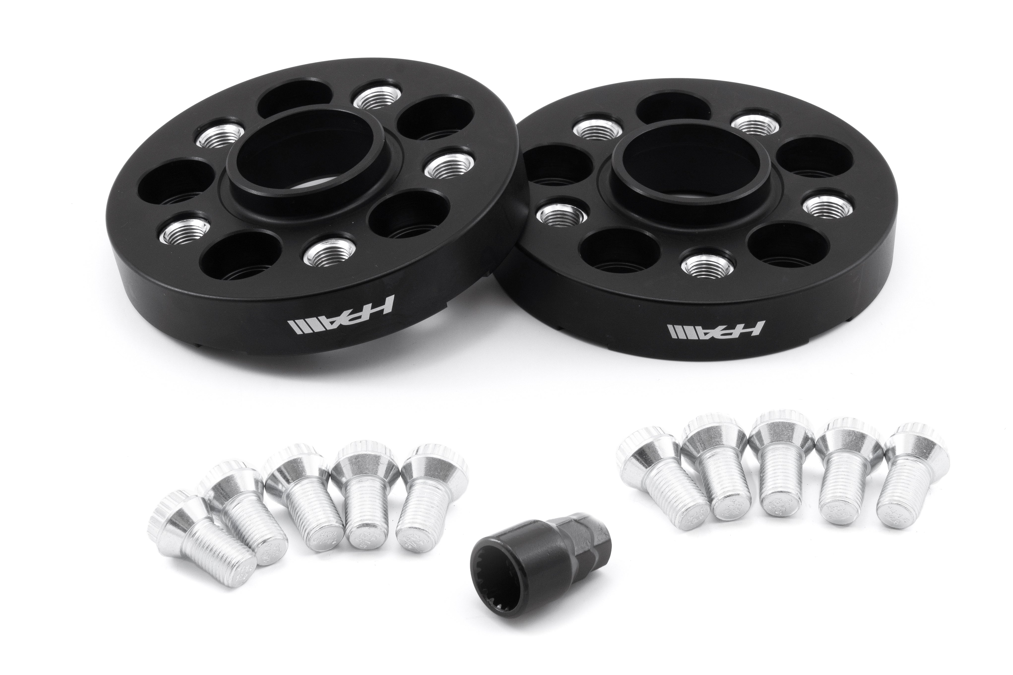 Wheel Spacer - Bolt-On Spacer Kit - 5x120 (30mm) 74.1m w/M14 1.5 Blk Bolt