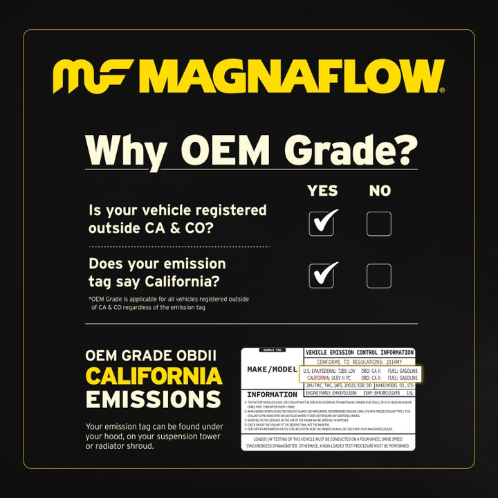 MagnaFlow Conv Univ 2.25inch C/A Met.