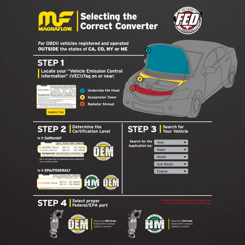 MagnaFlow Conv Univ 2.5in Inlet/Outlet Center/Center Round 3in Body L x 5in W x 8.75in Overall L