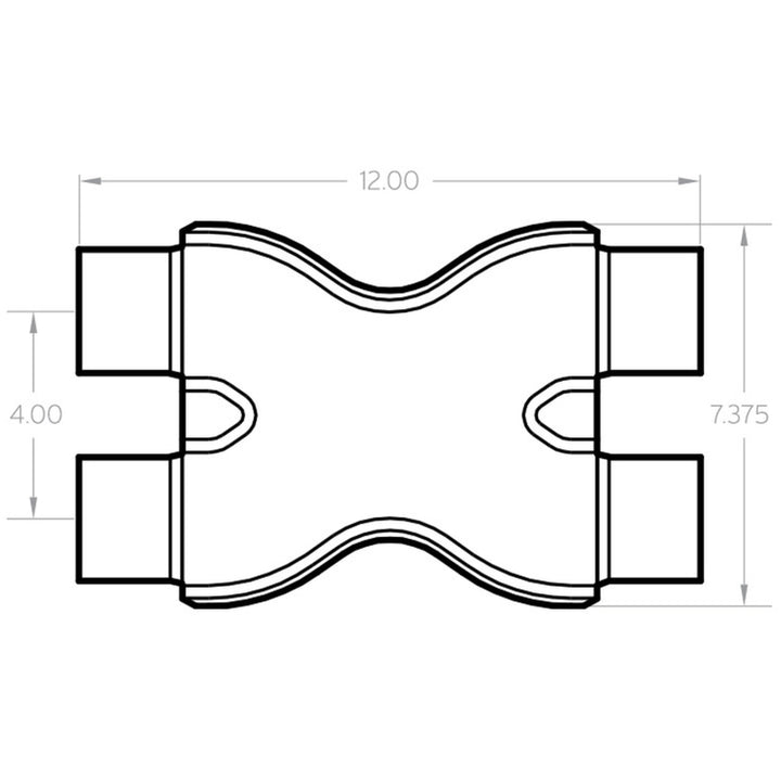 MagnaFlow Smooth Trans X 2.25/2.25 X 12 SS