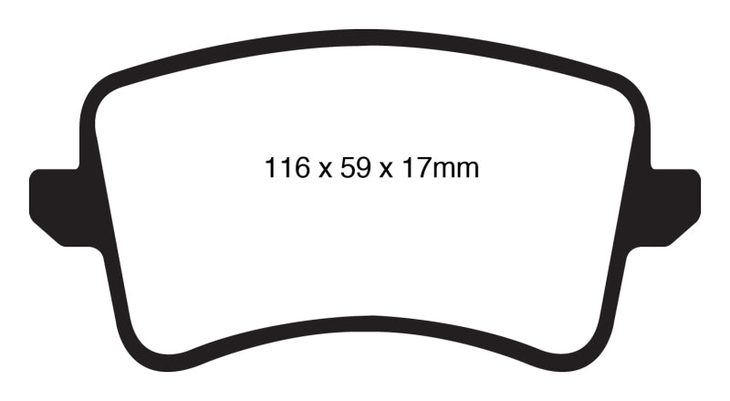 EBC 09-11 Audi A4 2.0 Turbo Yellowstuff Rear Brake Pads