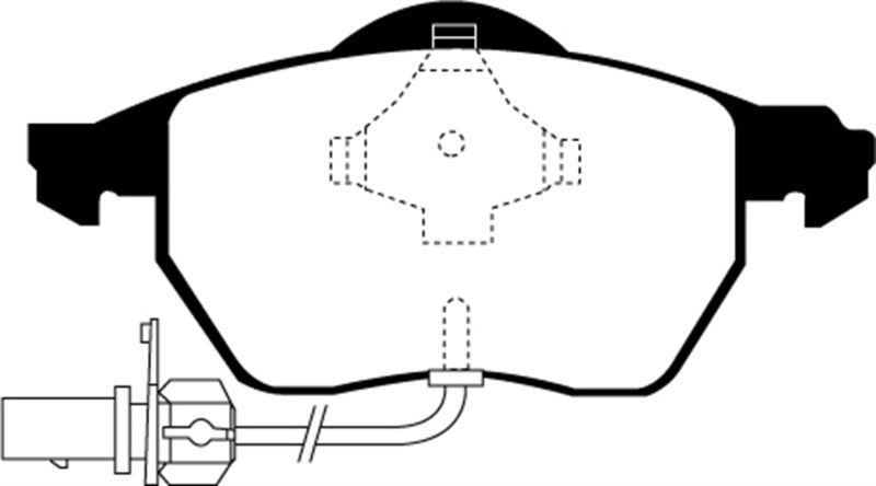 EBC 03-04 Audi A4 1.8 Turbo Redstuff Front Brake Pads