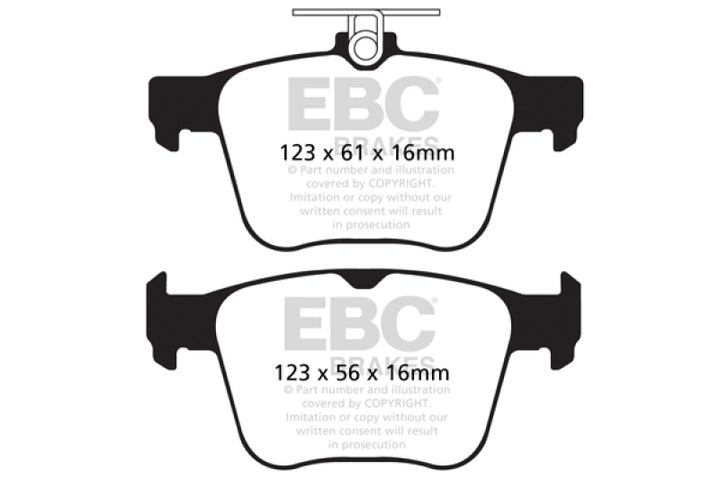 EBC 14-20 Audi S3 2.0 Turbo Redstuff Rear Brake Pads