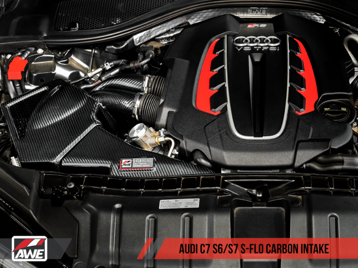 AWE Tuning Audi C7 S6 / S7 4.0T S-FLO Carbon Intake V2