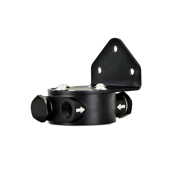 Mishimoto 3/4 - 16 Thread Remote Oil Filter Mount - Black