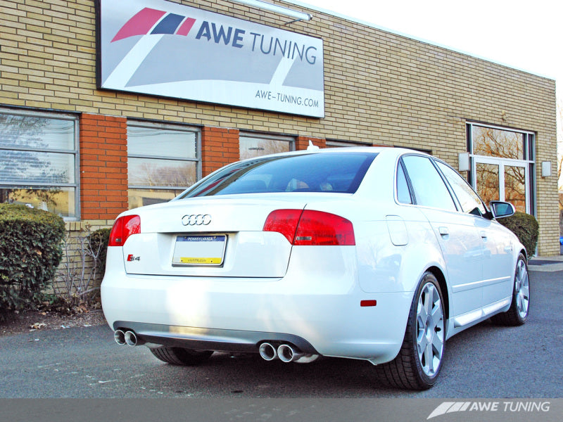 AWE Tuning Audi B7 S4 Touring Edition Exhaust - Polished Silver Tips