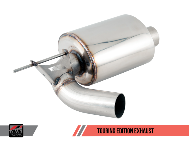 AWE Tuning BMW F3X 340i Touring Edition Axle-Back Exhaust - Chrome Silver Tips (102mm)