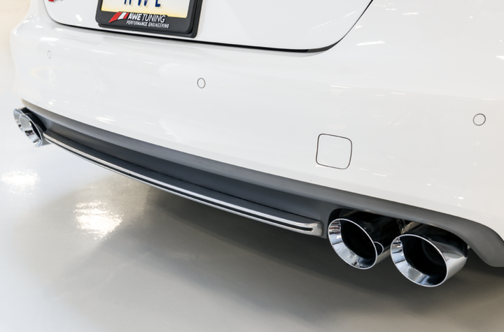 AWE Tuning Audi C7 / C7.5 S7 4.0T Touring Edition Exhaust - Polished Silver Tips