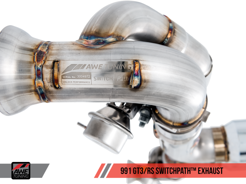 AWE Tuning Porsche 991 GT3 / RS SwitchPath Exhaust - Diamond Black Tips