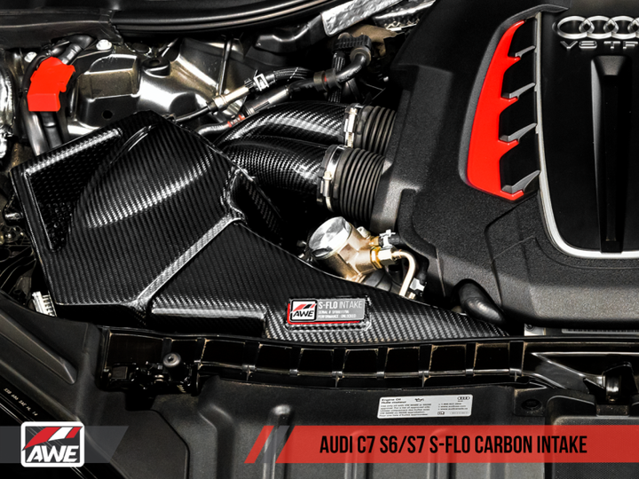 AWE Tuning Audi C7 S6 / S7 4.0T S-FLO Carbon Intake V2