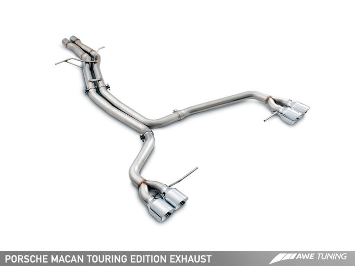 AWE Tuning Porsche Macan Touring Edition Exhaust System - Chrome Silver 102mm Tips