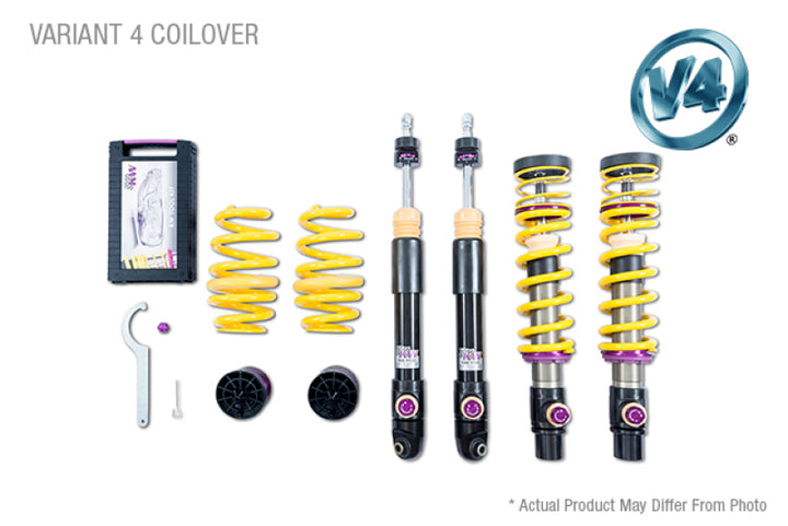 KW Coilover Kit V4 Porsche 911 (992) Carrera 2/2S Coupe w/o or w/ original lift system w/ PASM