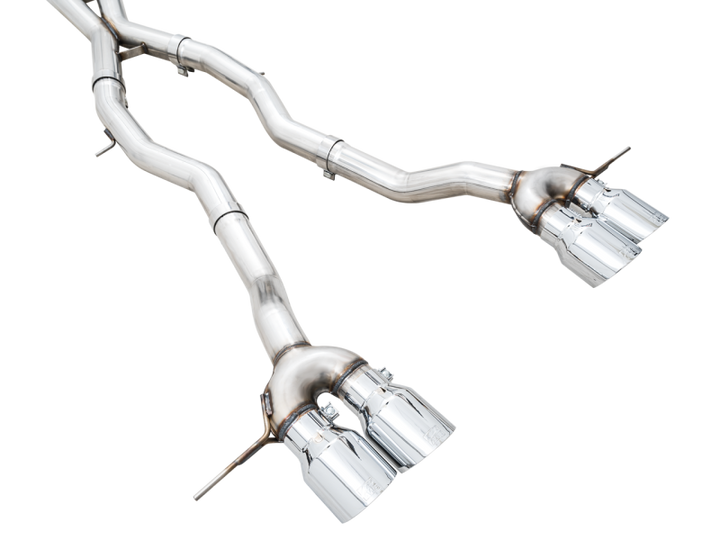 AWE Track Edition Catback Exhaust for BMW G8X M3/M4 - Chrome Silver Tips