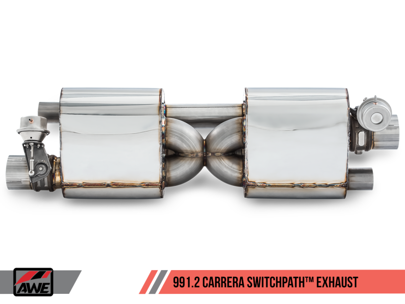 AWE Tuning Porsche 911 (991.2) Carrera / S SwitchPath Exhaust for PSE Cars - Diamond Black Tips