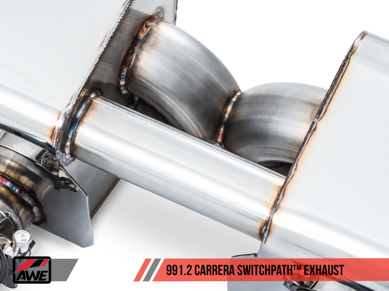 AWE Tuning Porsche 911 (991.2) Carrera / S SwitchPath Exhaust for PSE Cars - Chrome Silver Tips