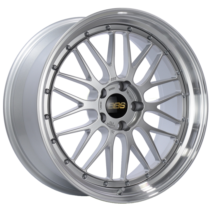 BBS LM 20x9 5x120 ET20 Diamond Silver Center Diamond Cut Lip Wheel -82mm PFS/Clip Required