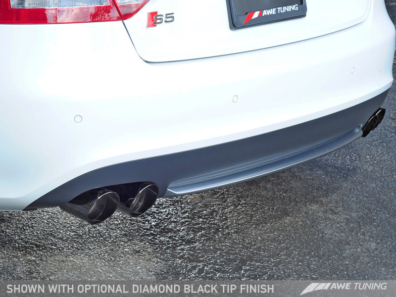 AWE Tuning B8 / B8.5 S5 Cabrio Touring Edition Exhaust - Non-Resonated - Diamond Black Tips