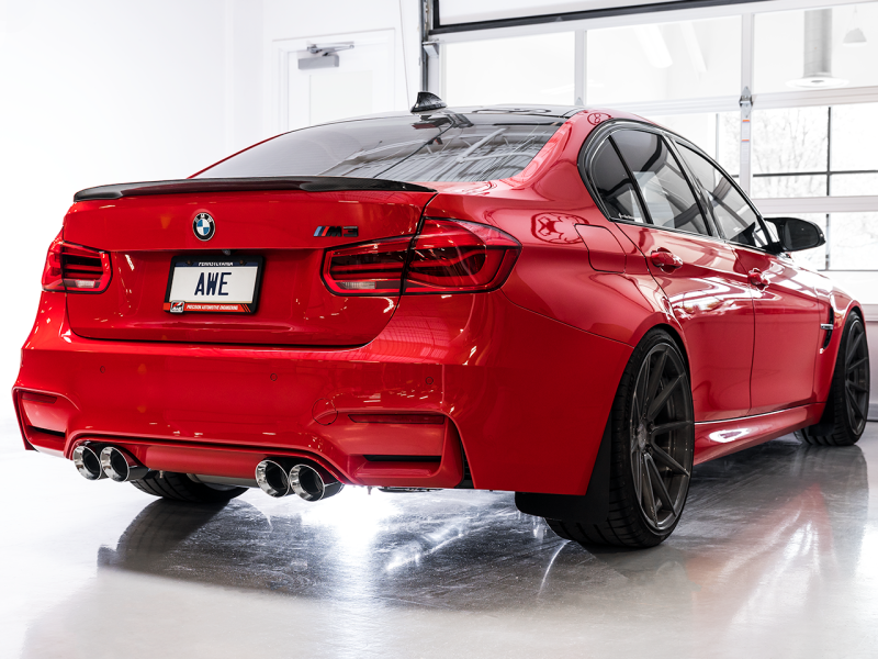 AWE Tuning BMW F8X M3/M4 SwitchPath Catback Exhaust - Diamond Black Tips