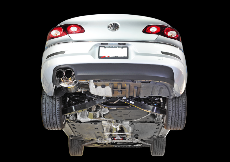 AWE Tuning VW CC 2.0T Touring Edition Performance Exhaust - Chrome Silver Tips