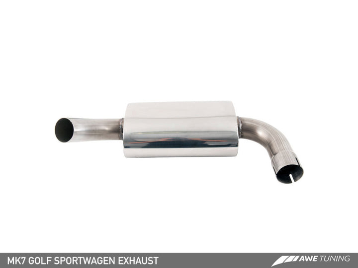 AWE Tuning VW MK7 Golf SportWagen Track Edition Exhaust w/Chrome Silver Tips (90mm)