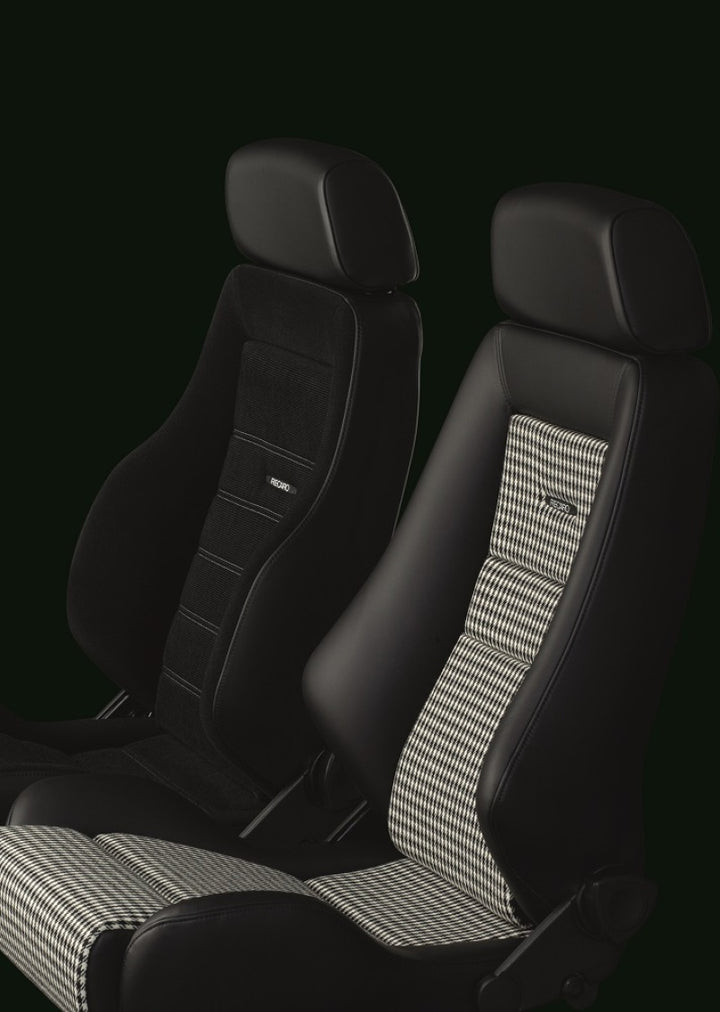 Recaro Classic LS Seat - Black Leather/Pepita Fabric